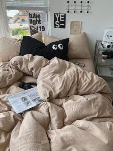 Pure Cotton Bedding Set Single Bed Three-Piece Dormitory Student Bedding Sheet Cover Quilt Cover Protector Ins Style Dormitory Life