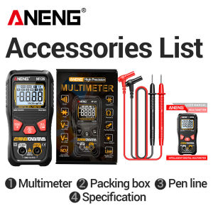 ANENG | ANENG M126 Mini Digital Multimeter 6000 Counts High Precision AC/DC Voltage Measurement Contactless NCV Detector Tool