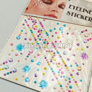 TAIYO Stiker Kristal Muka Alis Sticker Aksesoris Hiasan Wajah Mata Eye Tail Diamond Wanita