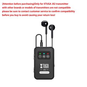 XTUGA 2.4G Professional Wireless In Ear Monitor System For Studio Band Rehearsal Live Performance Concert Pocket Monitor System