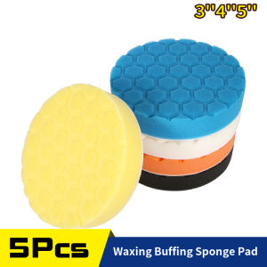 5Pcs Set Car Waxing Buffing Pad & Polishing Disc: Auto Care Repair Tools