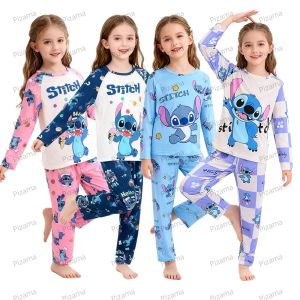 Pyjama Stitch Boys and Girls Long Sleeved Childrens Stitch Pajamas Sets Kids Pyjamas Sleepwear Children Pijama Infantill Menina