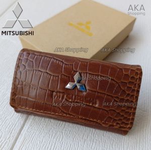 [GK Merk14] Dompet STNK Gantungan Kunci Mobil Kulit Sapi | LIPAT 3 KULIT BUAYA