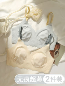 ชุดชั้นในสแปนเด็กซ์บางเฉียบสําหรับผู้หญิงฤดูร้อนไม่มีร่องรอยการออกแบบ V-Back พร้อมยางแทรกสไตล์สายรัดคงที่