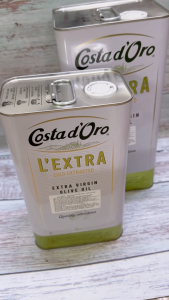 COSTA D’ORO - CAN THIẾC TRẮNG 3 Lít - DẦU Ô LIU NGUYÊN CHẤT ÉP LẠNH / Ý / Cold Extracted Extra Virgin Olive Oil