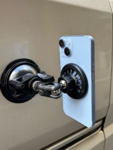 New Vacuum Suction Car Mount Strong Wall Mobile Phone Holder Magnetic Magsafe Glass Phone Stand Durable ABS Plastic Holder