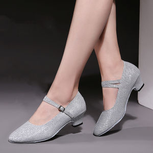 Latin Dance Shoes Women Adult Modern Dance Shoes Dance Shoes Square Dance Shoes Low and Medium Heel Social Dance Shoes Soft soled Shoes