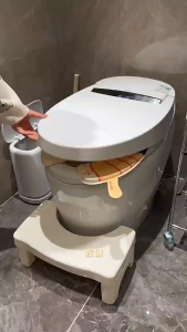 เบาะรองชักโครกนุ่ม กันน้ำ ลายหมาแมว แผ่นรองฝาชักโครก EVA ลายสัตว์ สำหรับเด็ก ห้องน้ำ