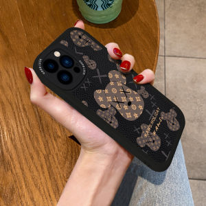 Trendy Bear Full Cover Soft Silicone Phone Case for  16 15Pro Max 12Mini 13 14Plus Protective Cover for Men And Women