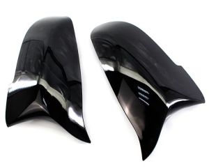 Ốp Gương Chiếu Hậu Bên Hông Xe BMW 5 6 7 Series F10 F11 F18 F07 F12 F13 F06 F01 F02 LCI Giả Sợi Carbon Màu Đen