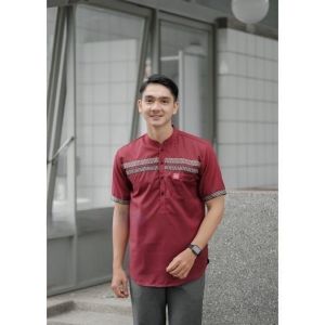 Baju Koko Dewasa Kurta Ff Lengan Pendek Dewasa Atasan Muslim