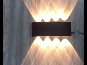Ouncoo LED Wall Light Waterproof Indoor Outdoor Home Lighting Warm White Modern Porch Bedroom Lamp