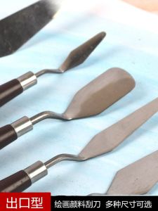 Artistic Stainless Steel Metal Paint Mixing Knife for Oil Acrylic Watercolor Texture Creation Palette Knives Artist Tools