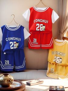 Quick Dry Basketball Uniform for Children Short Sleeve Sports Wear Kids Apparel Baby Girl Boy Outfit Summer Collection