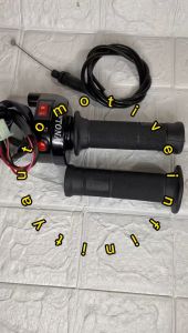 Gas Spontan + Hand Grip DYT 2 Tombol 1 Kabel Engine On Off Starter Universal Semua Motor