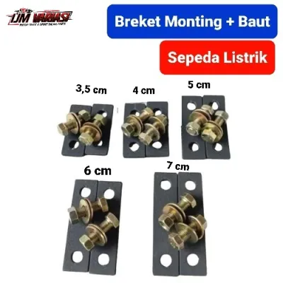 Breket Monting Sepeda Listrik Plus Set Mur Baut