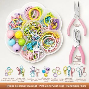 YUGUANG | DIY Hole Punch Accessory Kits For Keychains Beads