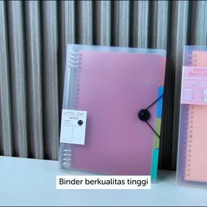 Deli Binder / Loose-Leaf Notebook A4 A5 B5 Strap Kunci HXX-3