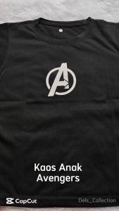 Baju Anak Laki-Laki Kaos Anak Lengan Pendek Avenger