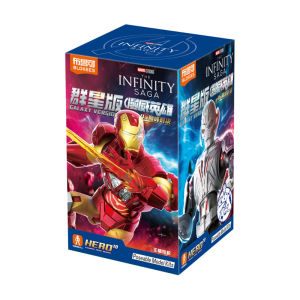 BLOKEES Original Marvel Legend Avengers GALAXY 4 Ultron Vision Whiplash Hulk Thor Blind box Building Blocks Action Figures Gift