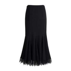 Vintage Lace Mermaid Tail Midi Skirt