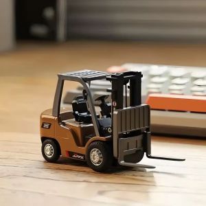 New 1/64 Remote-Controlled Alloy Forklift Engineering Vehicle Trailer Board Desktop Toy Model Series Boy Gift