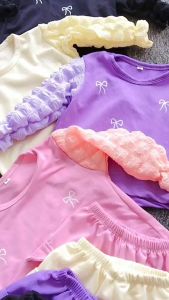 Setelan Baju Kaos Bom-bom Anak Usia 1-6 Tahun Pakaian Anak Perempuan