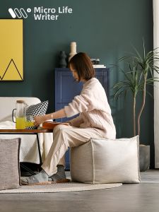 WEIWU | Rectangular Footstool Shoe-Changing Ottoman