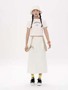 CONVERSE 2025 new high-end fashion short short-sleeved round-neck spicy girl style all-cotton T-shirt direct mail