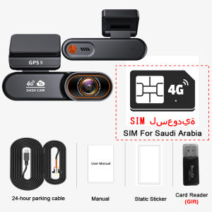 4G LTE Dash Cam Remote Real-Time Monitoring Car Security Camera Supports Cloud Storage Night Vision GPS Car DVR