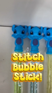 Blue Dog Bubble Stick 1 set 4pcs Colors Bubble Blow Colorful Balloon Soap Small Gift Toy 泡泡棒 *READY STOCK*