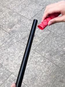 Non-Slip Heat Shrink Sleeve Heat Shrink Tube For Fishing Rod/Racket/Bike Handle/Tripod DIY Black 1M 20/25/30/35/40/50mm Optional
