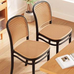 Rattan Antique Style Breathable Dining Chair