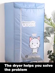 Electric clothes dryer small closet clothes dryer 2 layer portable dryer home fast dryer