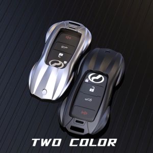 For Perodua Alza / Myvi Baharu / Axia 2023 - 2024 / Myvi 2022 - 2024 / Ativa Metal Key Cover Keyless Leather Case Keychain