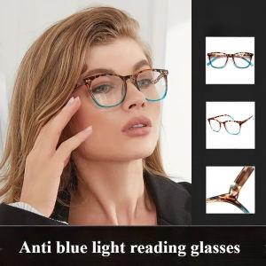 Color Blocking Reading Glasses for Women Anti Blue Light Fashionable Rice Nail Glasses High-quality Reading Glasses