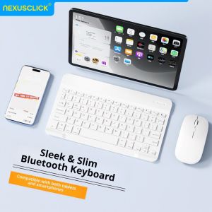 NexusClick Bluetooth Keyboard and Mouse For iPad Xiaomi Samsung Huawei PhoneSlim Mini Wireless Keyboard For Android IOS Windows