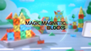 DIY magnetic building blocks educational toys early education thinking training