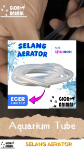 ECER 1 METER SELANG AERATOR SELANG BENING 3/16 INCH SELANG PUSO AERASI