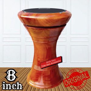 Dumbuk Atau Darbuka Kayu 8.inc Natural Power Beat Hitam