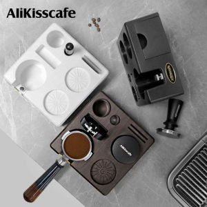 Alikisscafe Espresso Tamping Station Portafilter Giá Đỡ Cho 51mm-58mm Tương Thích Với Delonghi Breville Phụ Kiện Cà Phê Công Cụ Barista