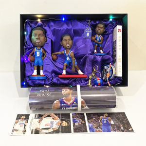 Paul George Basketball Figure Doll Collectible Toy Gift for Boys Birthday Set Philadelphia 76ers Los Angeles Clippers