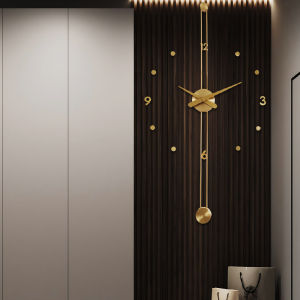 นาฬิกาตั้งฝาผนังขนาดใหญ่หรูหรา สไตล์เรียบง่าย เสื้อผ้า นาฬิกา นาฬิกาตั้งฝาผนังแบบเงียบ สไตล์โมเดิร์น อุปกรณ์ตกแต่งบ้าน