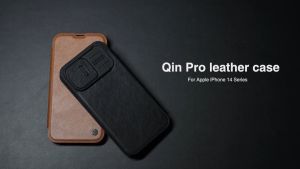 (SG) Nillkin iPhone 15 / 15 Plus / 14 Pro Max / 14 Pro / 14 / 14 Plus / 13 Pro Max / 13 Pro / 13 Qin Pro Series Leather Case Phone Casing Cover