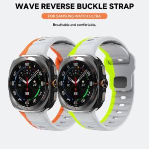 For Samsung Galaxy Watch 7 Ultra Strap 47mm Accessories Correa Sport Silicone Bracelet for Samsung Galaxy Watch Ultra Band 47 Mm