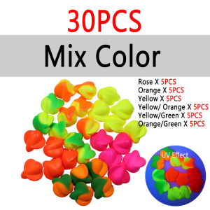 Bimoo 20/30pcs Fishing Foam Float Fishing Bobber Buoys Walleye Spin Floats Strike Indicator Saltwater/Pompano Rigs Surf Fishing