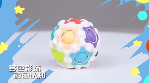 Bóng Massage Xoay Thông Minh Phát Sáng Đổi Màu – Đồ Chơi Giảm Stress Thư Giãn Cho Bé Và Người Lớn