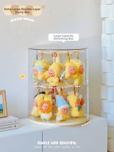 BOZHI | Rotating Transparent Display Box Blind Box Figurines Organizer