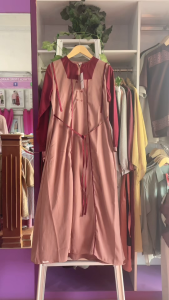 Terbaru Seply Gamis Meyra 153 Imperial Maroon Queen Valdena Busui Manset Kancing Elegan Hits 66