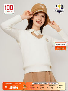 RyderCup Golf Womens Fleece Vest Vintage V-neck Autumn Collection Age-defying DesignRF232WK179 Sportswear Casual Apparel